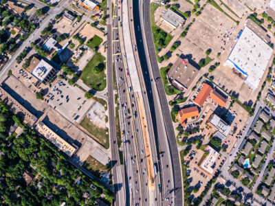  SH 121/183 between Precinct Line Rd. and Bedford Euless Rd. looking west 