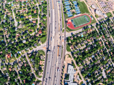  I-820 at Holiday Ln. looking west