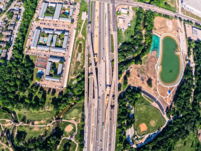 I-820 just east of Denton Hwy. 377 looking west 