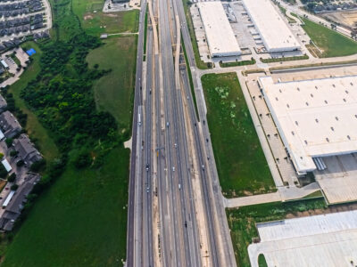 I-820 between Beach St. and Haltom Rd. looking east