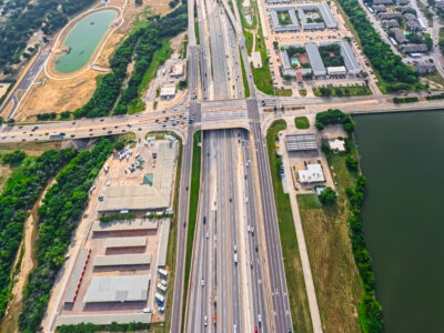 I-80 at Denton Hwy. 377 looking east