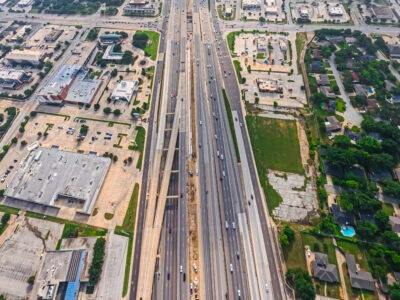 SH121/183 at Precinct Line Rd. looking east