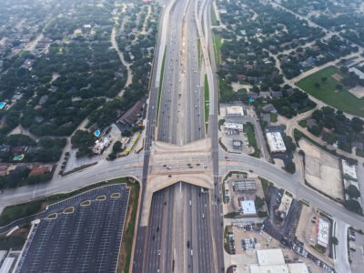 SH 121/183 at Brown Trail looking east 