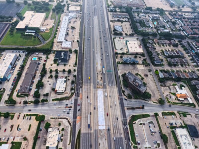 SH 121/183 at Forest Ridge Dr. looking east