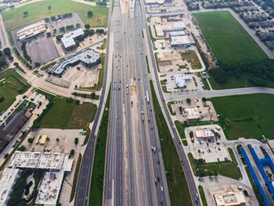 SH 183 between Westpark Way and Industrial Blvd. (FM 157) looking east