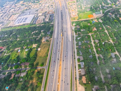 SH 121/183 between Hurstview Dr. and Precinct Line Rd. looking west