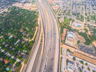 SH 121/183 between Precinct Line Rd. and Bedford Euless Rd. looking west