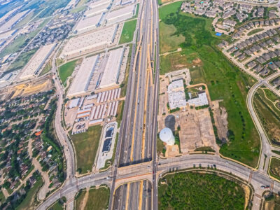 I-820 between Haltom Rd. and Beach St. looking west