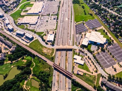 I-820 at Iron Horse Blvd. looking east