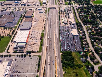 I-820 between Iron Horse Blvd. and Rufe Snow Dr. looking east