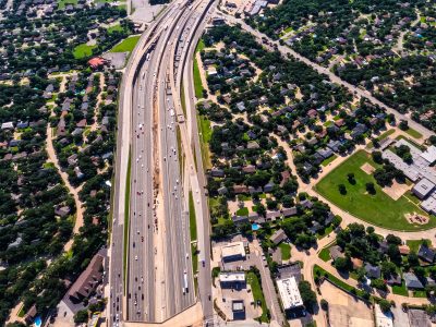 SH 121/183 between Brown Trail and Bedford Rd. looking east