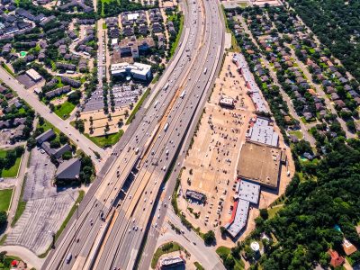  SH 121/183 at Bedford Rd. looking east