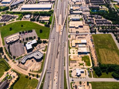 SH 183 between Westpark Way and Industrial Blvd. (FM 157) looking east