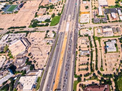  SH 121/183 at Central Dr. looking west