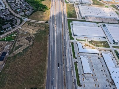 I-820 between Beach St. and Haltom Rd. looking east