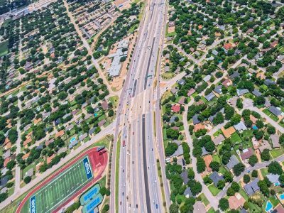 I-820 at Holiday Ln. looking east