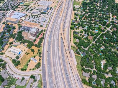 SH 121/183 between Bedford Euless Rd. and Precinct Line Rd. looking east