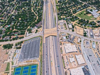SH 121/183 at Brown Trail looking east
