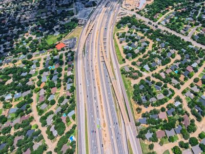 SH 121/183 between Brown Trail and Bedford Rd. looking east