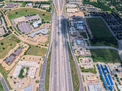 SH 183 between Westpark Way and Industrial Blvd. (FM 157) looking east