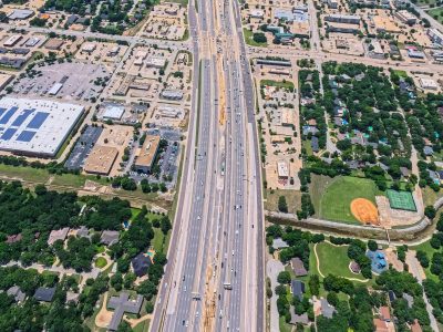 SH 121/183 between Hurstview Dr. and Precinct Line Rd. looking west