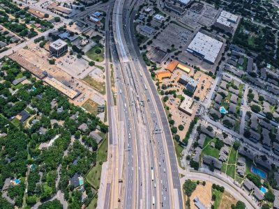 SH 121/183 between Precinct Line Rd. and Bedford Euless Rd. looking west
