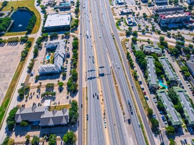 I-820 between Riverside Dr. and Beach St. looking east