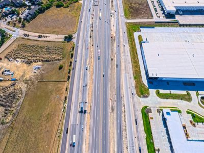 I-820 between Beach St. and Haltom Rd. looking east