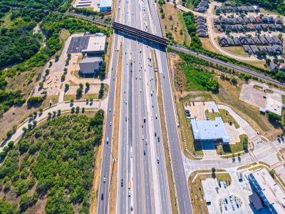 I-820 between Haltom Rd. and Denton Hwy. 377 looking east