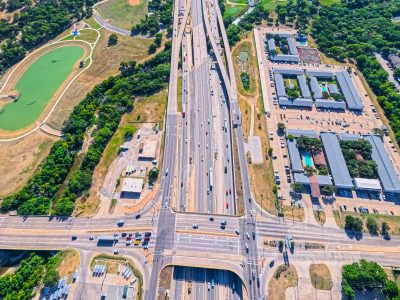 I-80 at Denton Hwy. 377 looking east