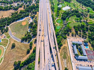 I-820 between Denton Hwy. 377 and Iron Horse Blvd. looking east