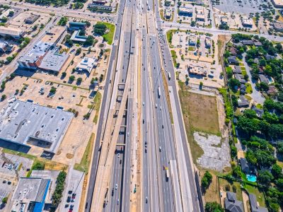 SH 121/183 between Bedford Euless Rd. and Precinct Line Rd. looking east
