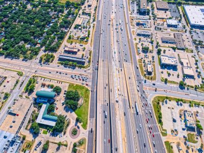 SH121/183 at Precinct Line Rd. looking east