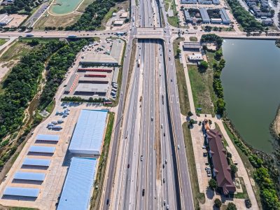 I-80 at Denton Hwy. 377 looking east