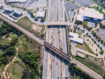 I-820 at Iron Horse Blvd. looking east