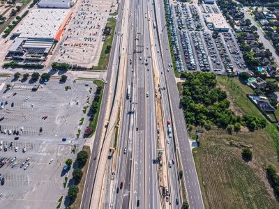I-820 between Iron Horse Blvd. and Rufe Snow Dr. looking east