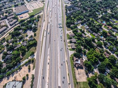 I-820 between Holiday Ln. and Texas Blvd. 26 looking east