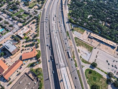 SH 121/183 between Bedford Euless Rd. and Precinct Line Rd. looking east