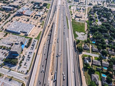SH 121/183 between Bedford Euless Rd. and Precinct Line Rd. looking east