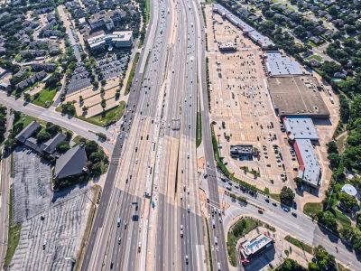 SH 121/183 at Bedford Rd. looking east