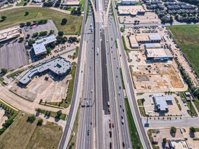 SH 183 between Westpark Way and Industrial Blvd. (FM 157) looking east