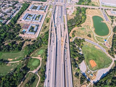 I-820 between Iron Horse Blvd. and Denton Hwy. 377 looking west