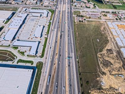 I-820 between Haltom Rd. and Beach St. looking west