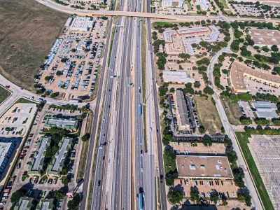 I-820 between Beach St. and Riverside Dr. looking west