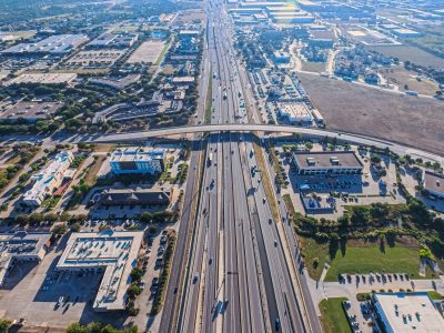 I-820 at Riverside Dr. looking east