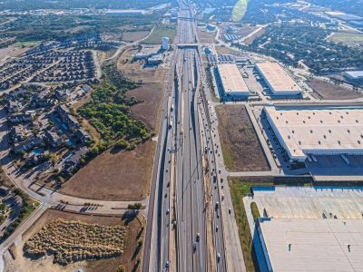 I-820 between Beach St. and Haltom Rd. looking east