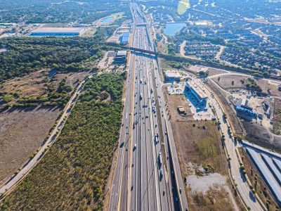 I-820 between Haltom Rd. and Denton Hwy. 377 looking east