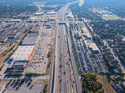 I-820 between Iron Horse Blvd. and Rufe Snow Dr. looking east