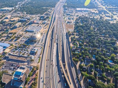 SH 121/183 between Bedford Euless Rd. and Precinct Line Rd. looking east