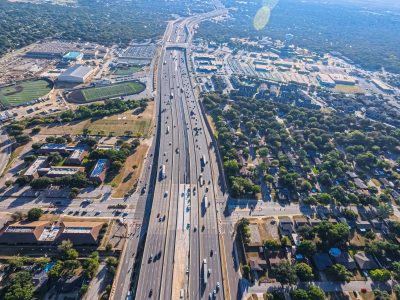 SH 121/183 at Norwood Dr. looking east